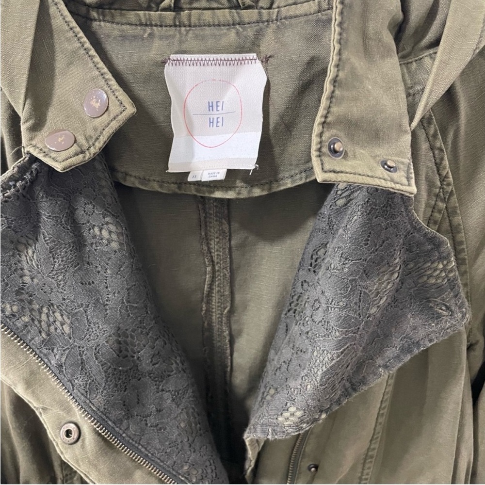 Anthropologie green jacket by Hei Hei - Picture 9 of 10
